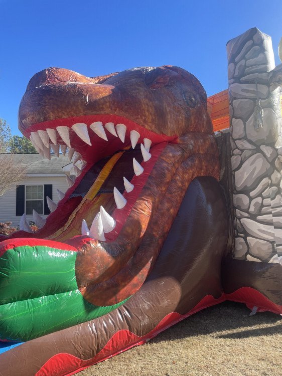 Dinosaur Bounce House With Slide Wet/Dry